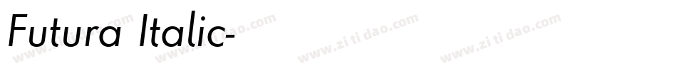 Futura Italic字体转换